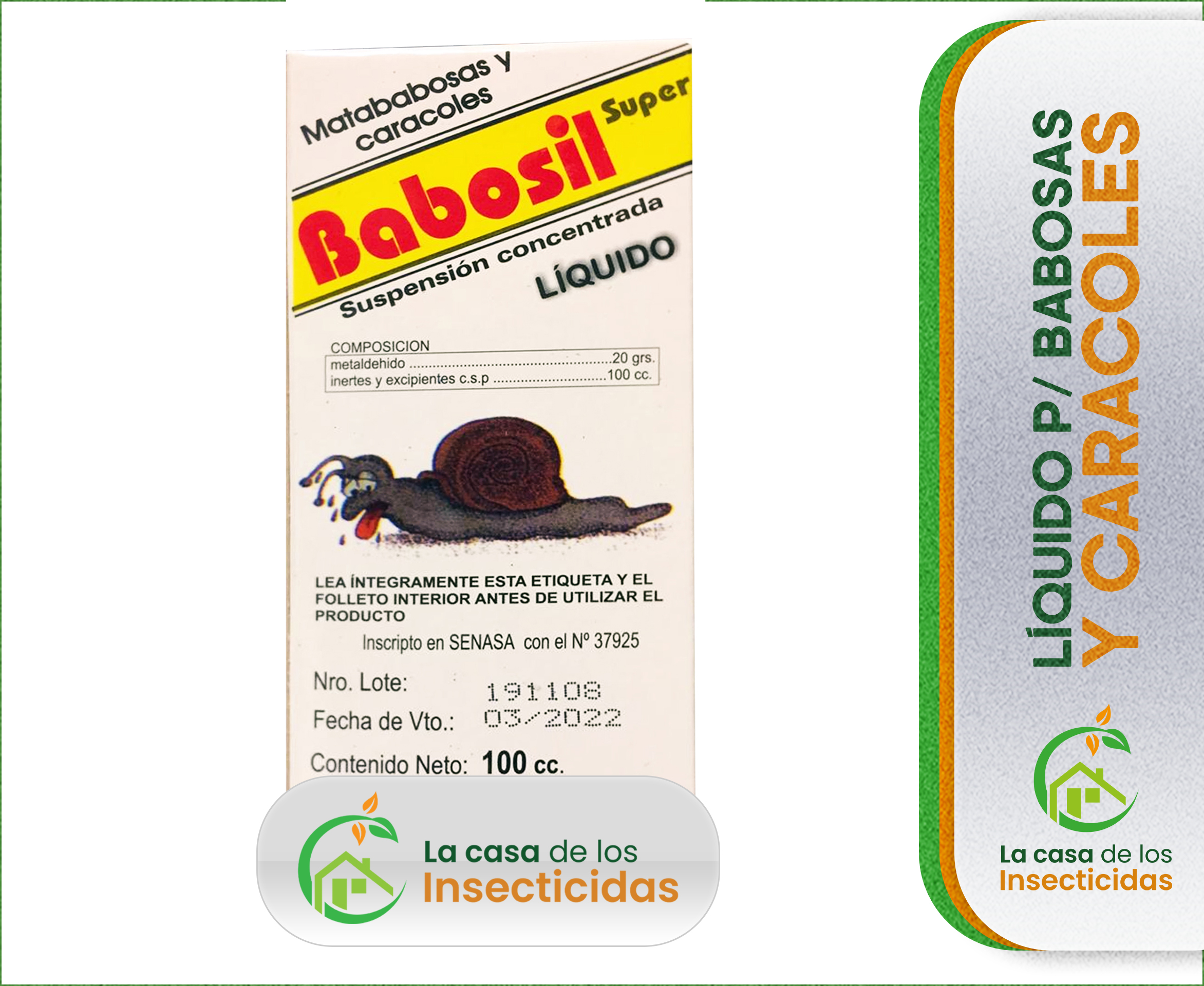 Babosil líquido Control de babosas y caracoles